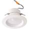 60W Replacement 4" Smooth White 10W LED JA8 Retrofit Trim