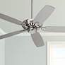 1_52" Casa Vieja Journey Brushed Nickel Indoor Ceiling Fan with Remote in scene