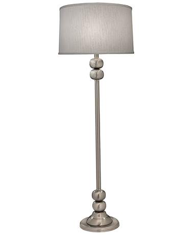 61" H Satin Nickel Contemporary Floor Lamp