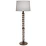 61" H Oil Rubbed Bronze Cathedral Laser Cut Floor Lamp