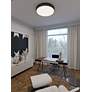 1_Bailey 30" Wide Black Round LED Ceiling Light in scene
