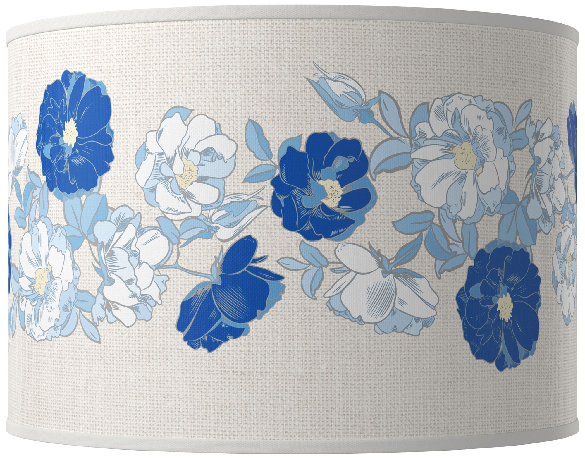 Hyper Blue Rose Bouquet Ovo Table Lamp
