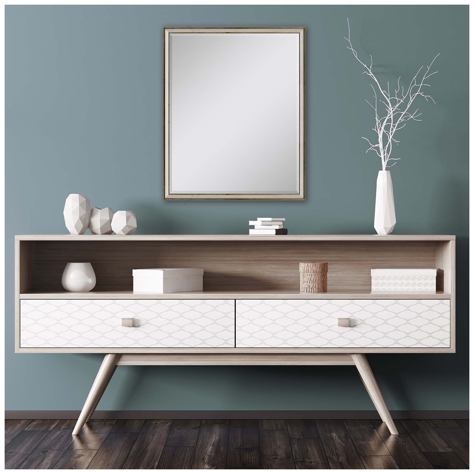 Image 3 #615 Metallic Neutral Wall Mirror - 24" x 30" more views