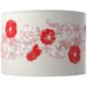 Color Plus Double Gourd 29 1/2&quot; Rose Bouquet Ribbon Red Table Lamp