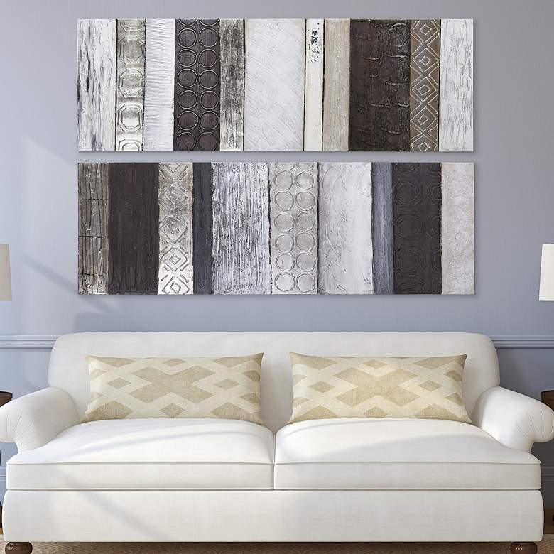 Image 1 Fluid and Topographic 60" High Rectangular Canvas Wall Art in scene