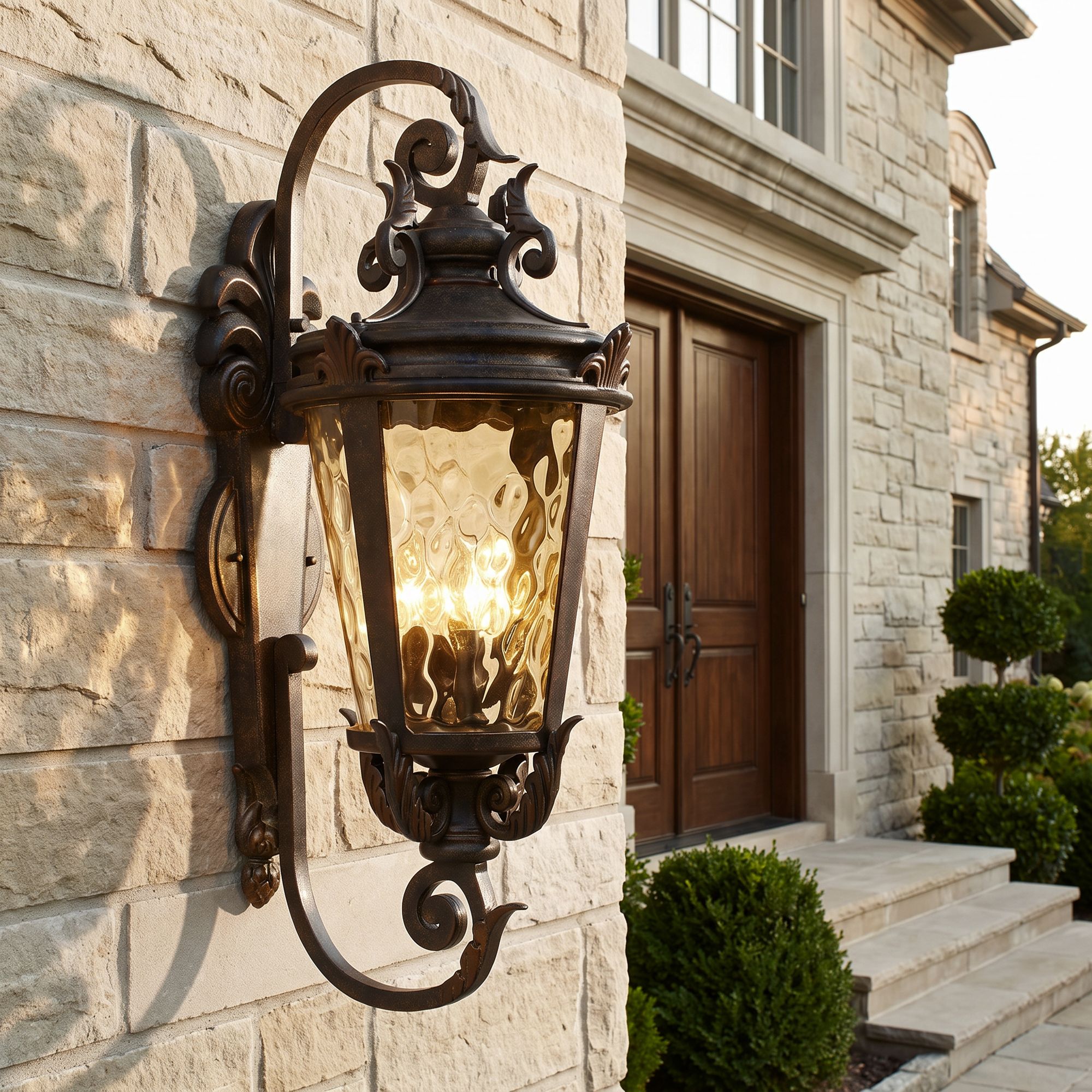 Image 1 John Timberland Casa Marseille 27 1/2" High Bronze Outdoor Wall Light in scene