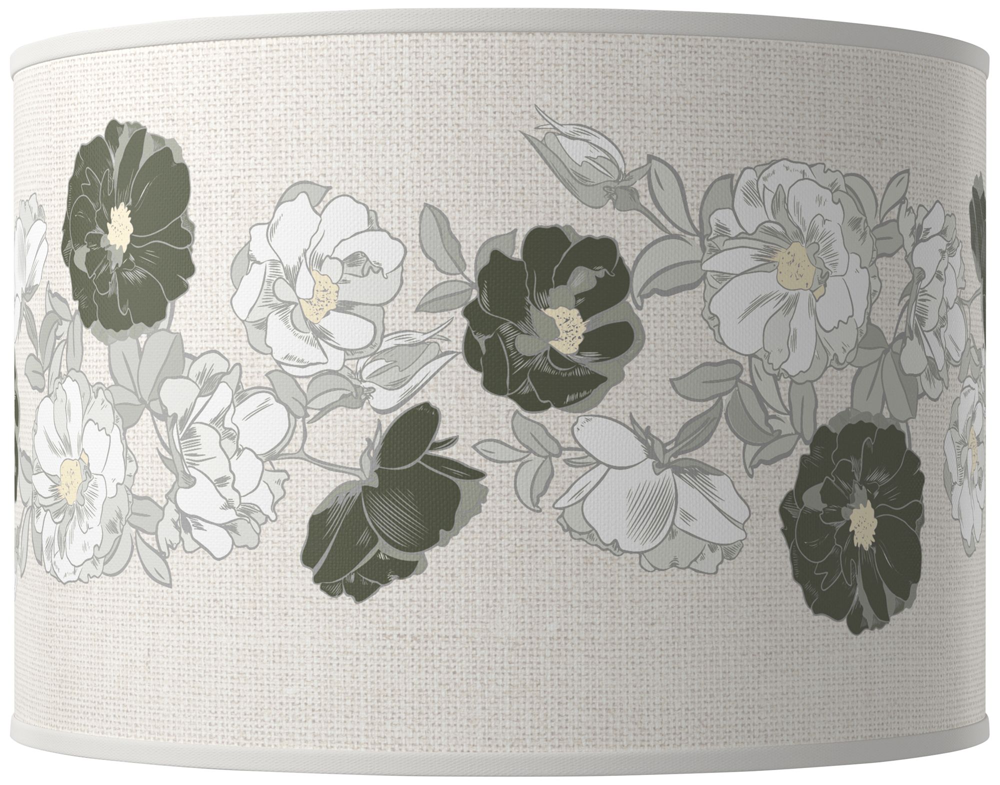 Deep Lichen Green Rose Bouquet Ovo Table Lamp