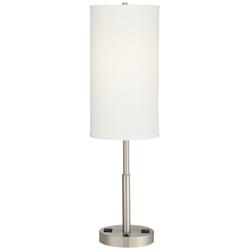 61D62 - 29&quot;H Nightstand Lamp with 2 Outlets