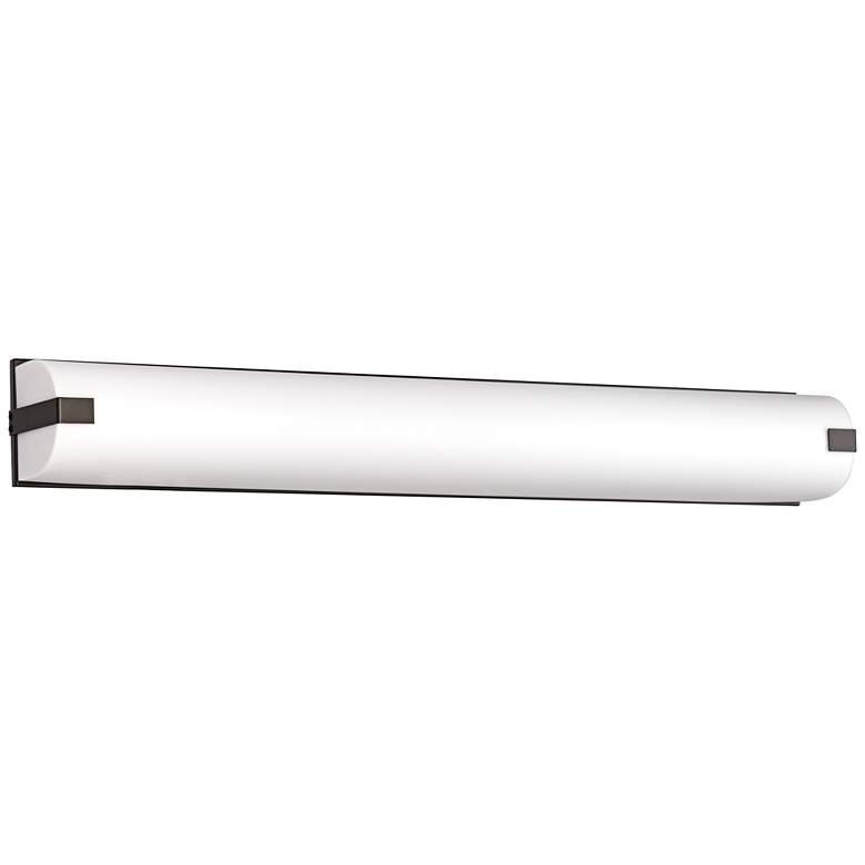 Image 1 61D79 - 37"W Bronze Vanity Light with Acrylic Diffuser