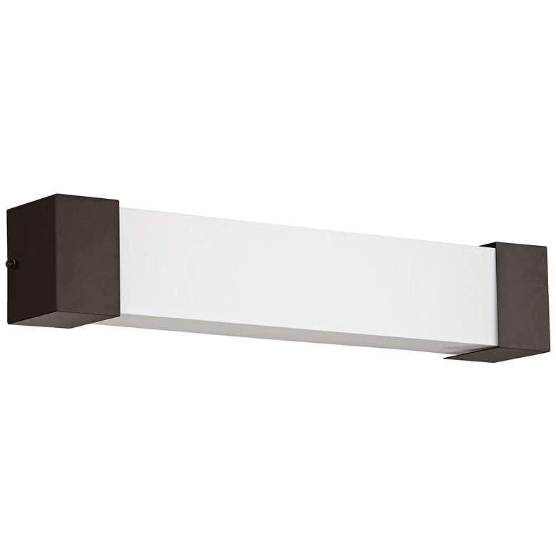 Image 1 61D82 - 25.5"W Bronze Vanity Light w/Acrylic Diffuser