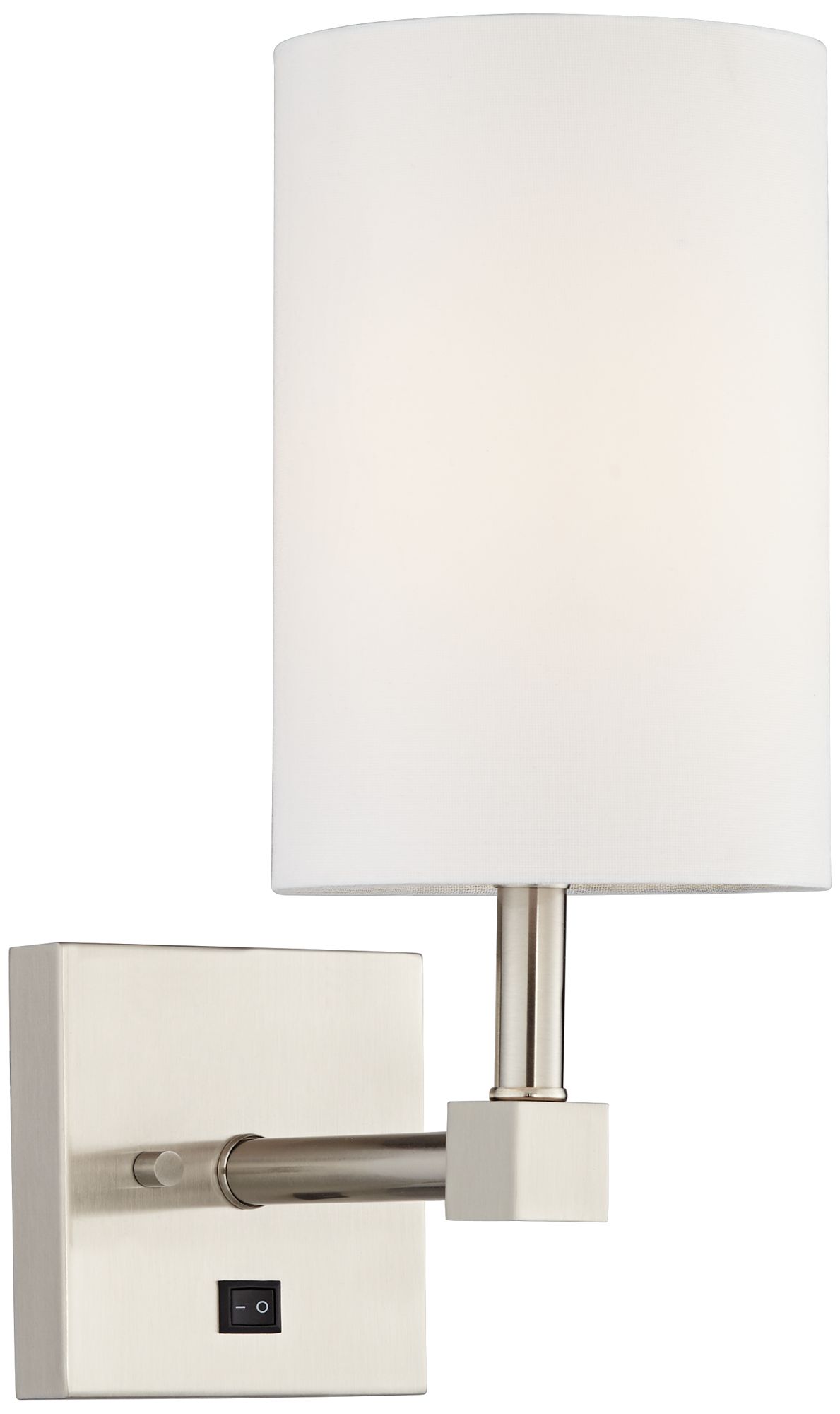 61D86 - 12&amp;quot;H Brushed Nickel Sconce