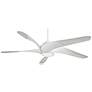 62" Artemis XL5 DC White Finish Modern LED Ceiling Fan with Remote