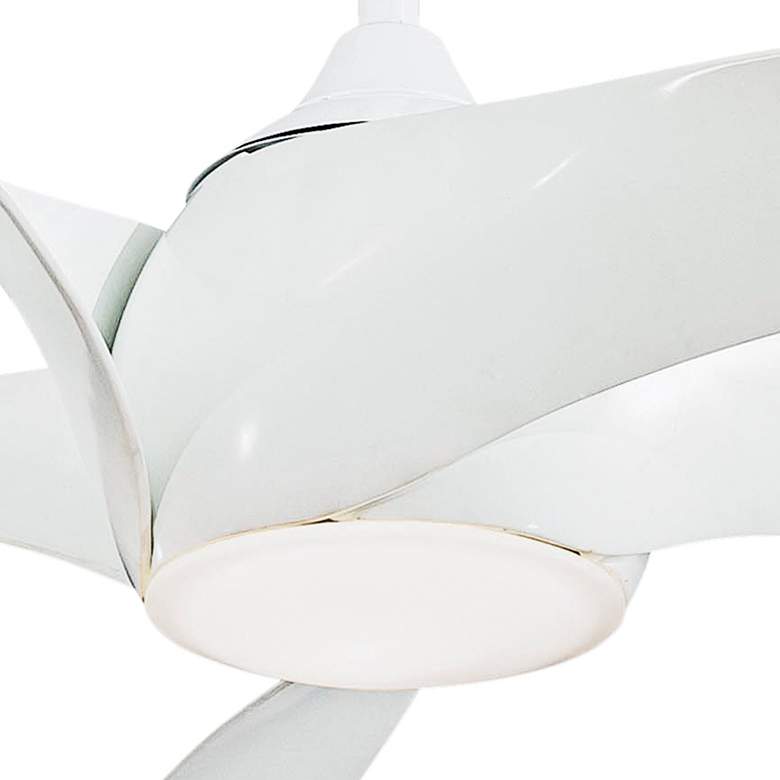 Image 3 62" Artemis XL5 DC White Finish Modern LED Ceiling Fan with Remote more views