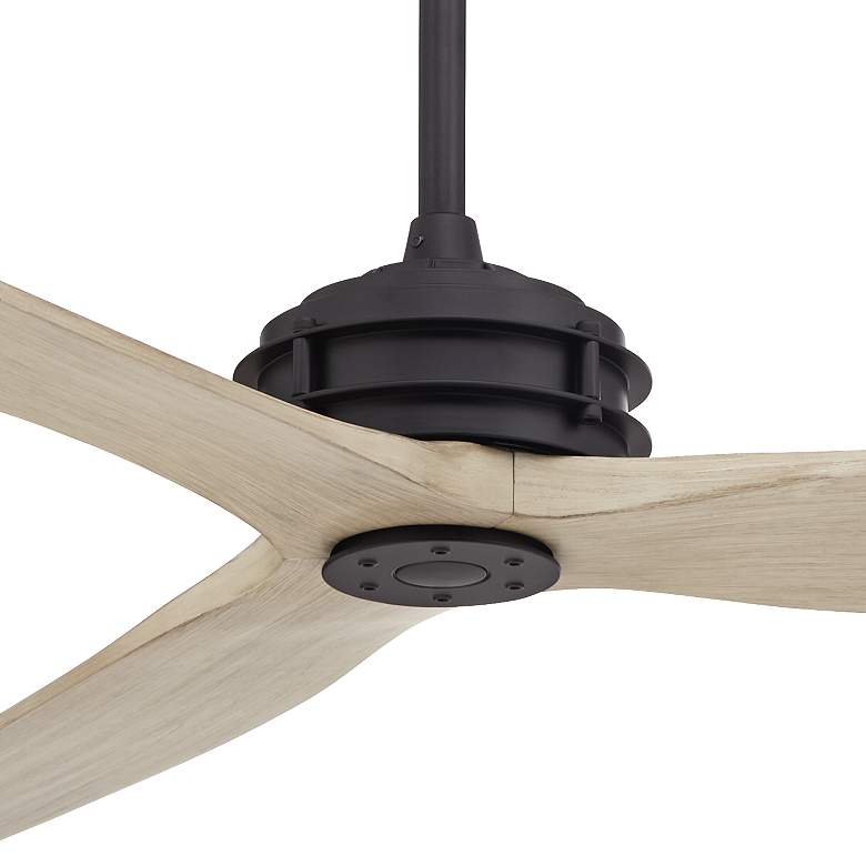 Image 3 62" Casa Vieja Coronado Aire Black-White Oak Damp Rated Fan more views