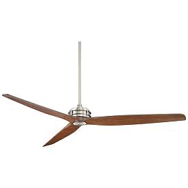 Image2 of 62" Casa Vieja Coronado Aire Brushed Steel Outdoor Fan with Remote