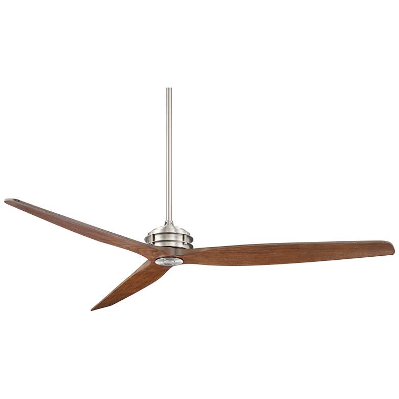 Image 2 62" Casa Vieja Coronado Aire Brushed Steel Outdoor Fan with Remote