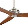 62" Casa Vieja Coronado Aire Brushed Steel Outdoor Fan with Remote