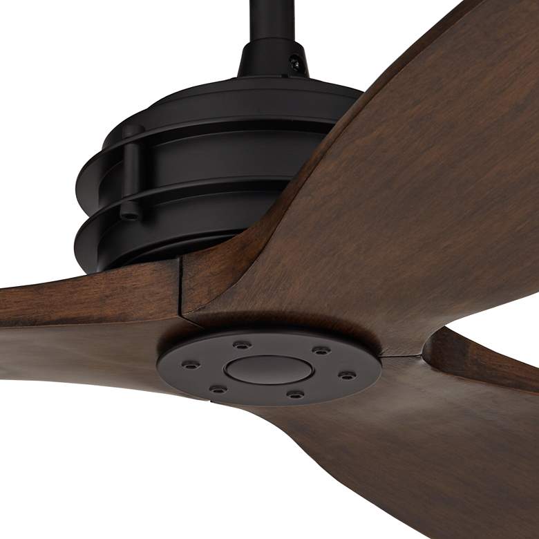 Image 3 62" Casa Vieja Coronado Aire Matte Black Damp Rated Fan with Remote more views