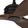 62" Casa Vieja Coronado Aire Matte Black Damp Rated Fan with Remote