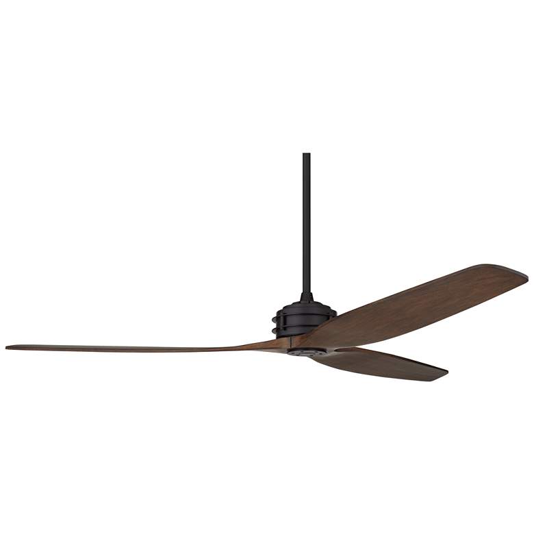 Image 7 62" Casa Vieja Coronado Aire Matte Black Damp Rated Fan with Remote more views