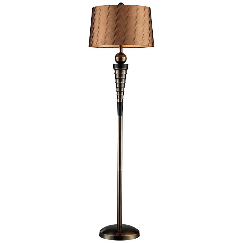 Image 1 62 inch High Laurie Dunbrook Bronze Modern Floor Lamp