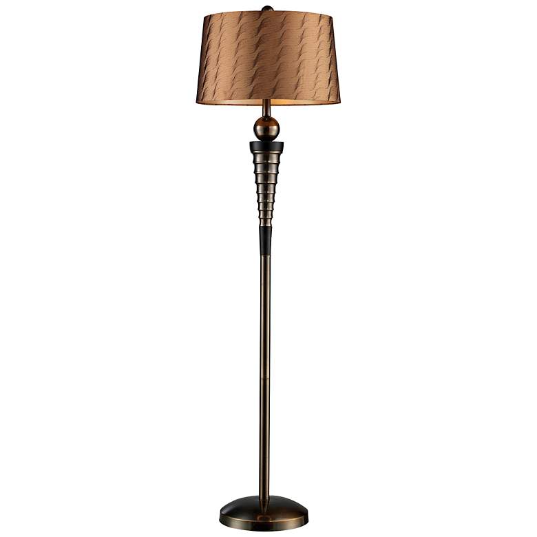 Image 1 62" High Laurie Dunbrook Bronze Modern Floor Lamp