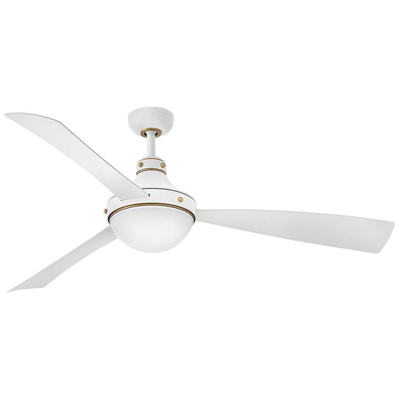 Image 2 62" Hinkley Oliver Matte White LED Smart Ceiling Fan more views