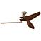 62" Kichler Spyra Antique Pewter LED Ceiling Fan with Hand-Held Remote