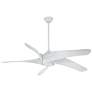 2_62" Minka Aire Artemis XL5 DC White Modern LED Ceiling Fan with Remote