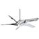 62" Minka Aire Artemis XL5 Liquid Nickel LED Ceiling Fan with Remote