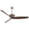 62" Minka Aire Gilera Brushed Steel and Maple Ceiling Fan