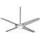 62" Minka Aire Pancake XL LED Silver indoor Ceiling Fan with Remote
