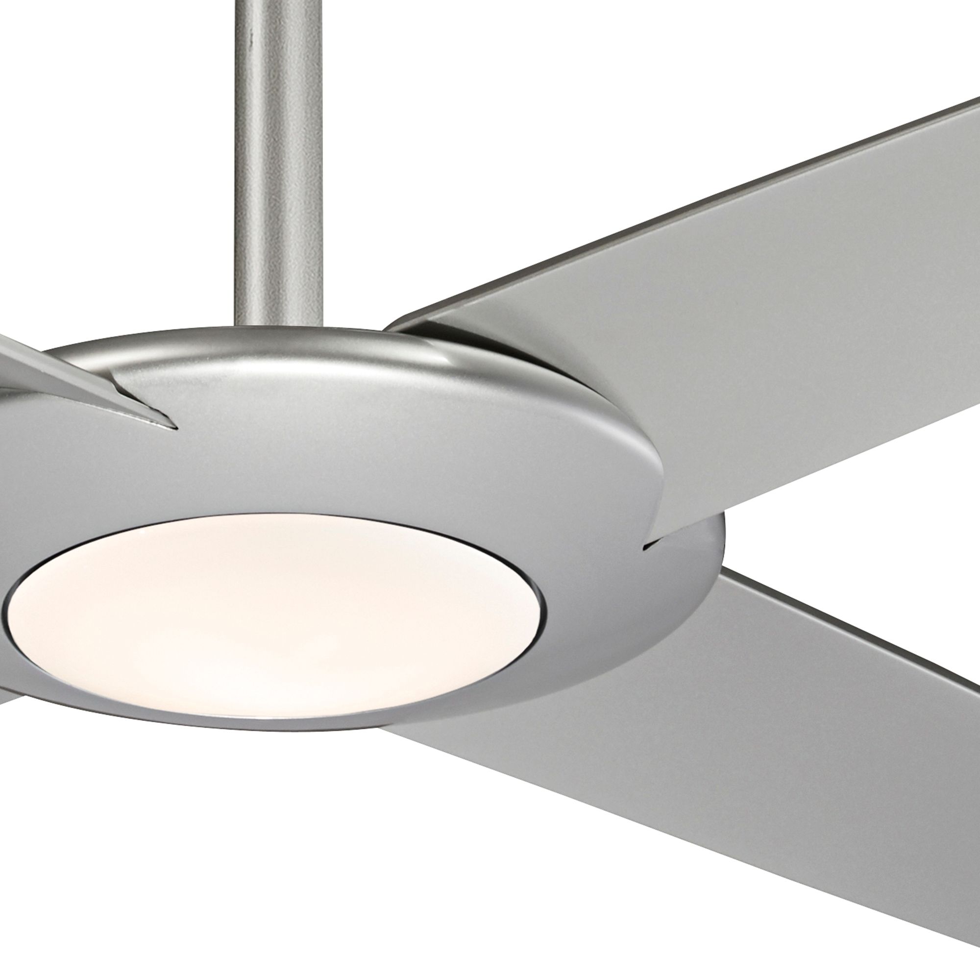 62" Minka Aire Pancake XL Silver LED Ceiling Fan 38E46 Lamps Plus