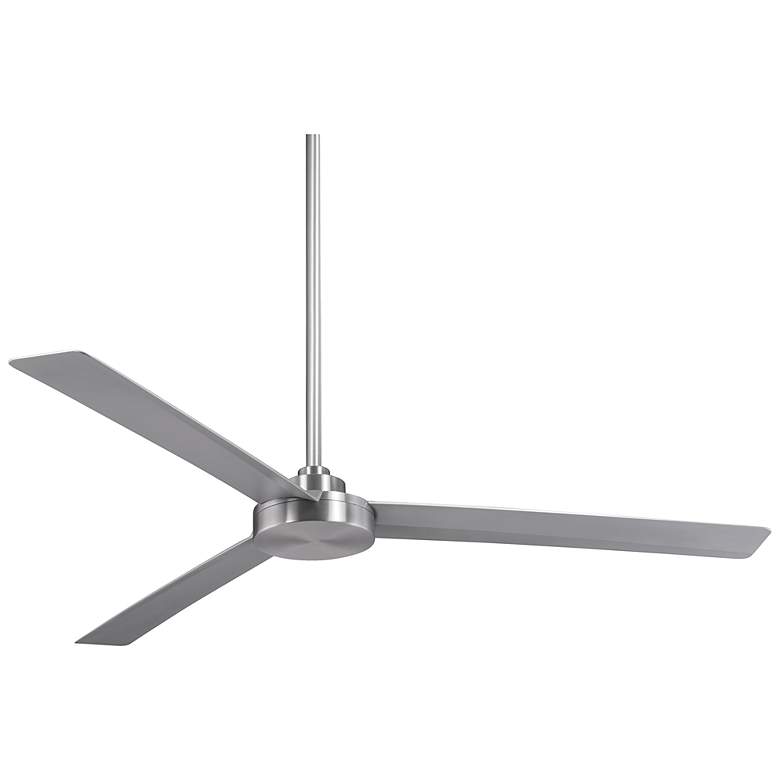 Image 2 62 inch Minka Aire Roto XL Brushed Aluminum Outdoor Fan with Wall Control