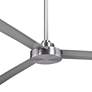 62" Minka Aire Roto XL Brushed Aluminum Outdoor Fan with Wall Control