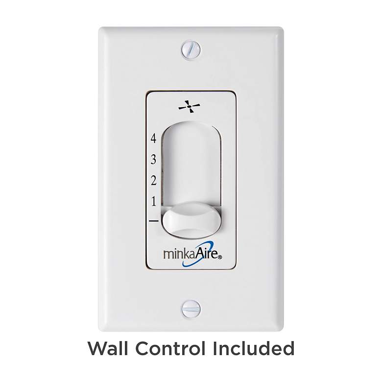 Image 5 62" Minka Aire Roto XL Coal Wet Rated Ceiling Fan with Wall Control more views