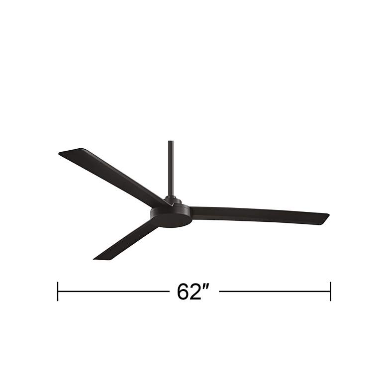 Image 6 62" Minka Aire Roto XL Coal Wet Rated Ceiling Fan with Wall Control more views