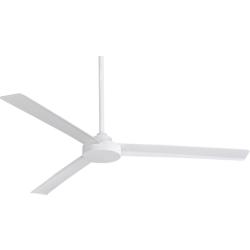 62&quot; Minka Aire Roto XL White Outdoor Ceiling Fan with Wall Control