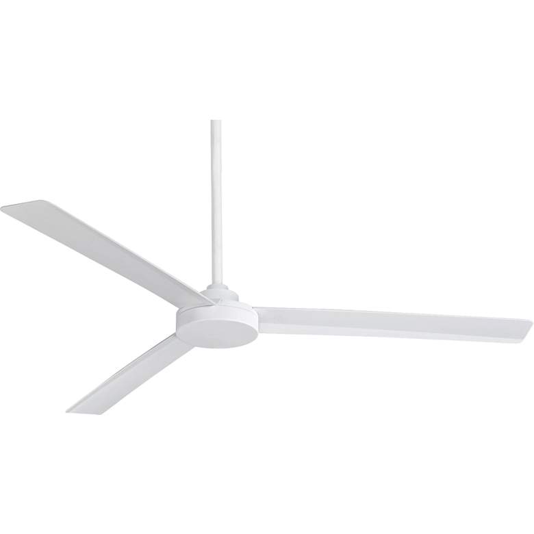 Image 2 62" Minka Aire Roto XL White Outdoor Ceiling Fan with Wall Control