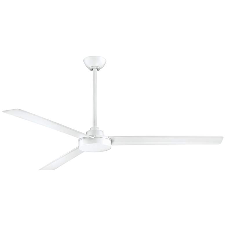 Image 2 62" Minka Aire Roto XL White Outdoor Ceiling Fan with Wall Control