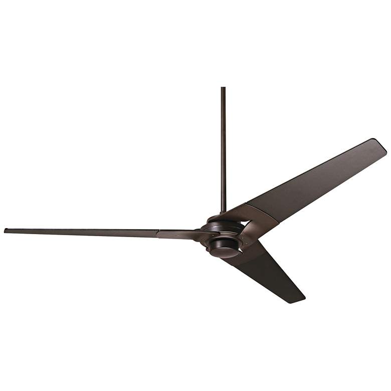 Image 2 62" Modern Fan Torsion Black and Bronze Modern Fan with Wall Control
