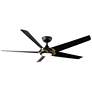 1_62" Modern Forms Lucid Black Brass LED Smart Ceiling Fan