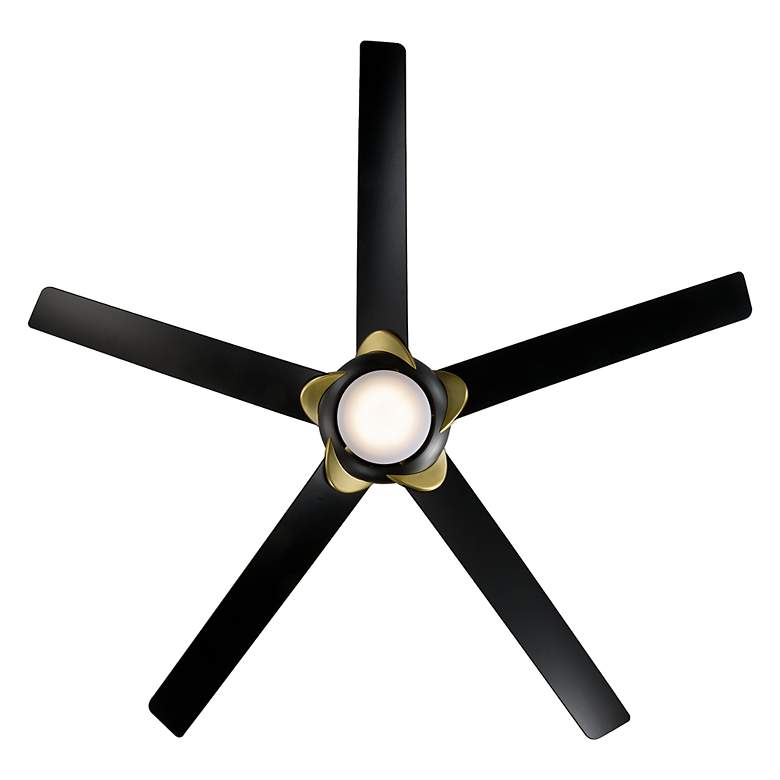 Image 4 62" Modern Forms Lucid Black Brass LED Smart Ceiling Fan more views