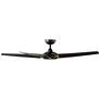 62" Modern Forms Lucid Matte Black 2700K LED Smart Wet Ceiling Fan