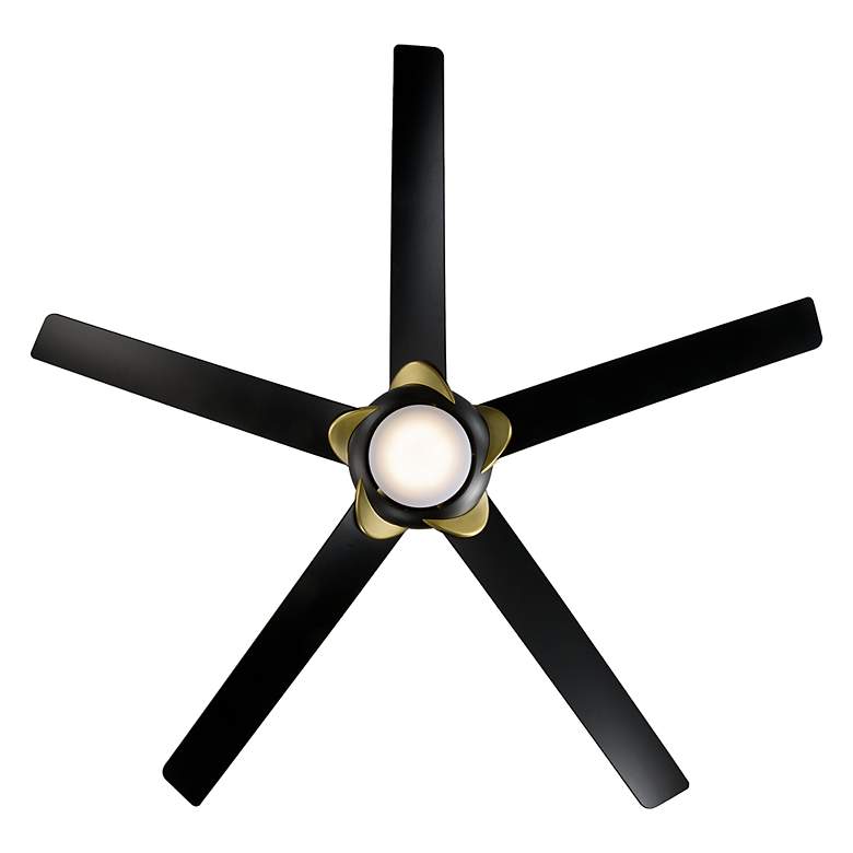 Image 4 62" Modern Forms Lucid Matte Black 2700K LED Smart Wet Ceiling Fan more views