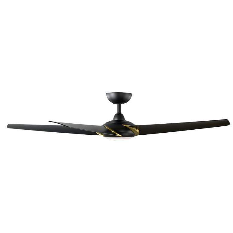 Image 2 62" Modern Forms Lucid Matte Black LED Smart Ceiling Fan more views