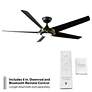 5_62" Modern Forms Lucid Matte Black LED Smart Ceiling Fan more views