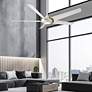 6_62" Modern Forms Lucid Matte White 2700K LED Smart Wet Ceiling Fan more views