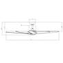 62" Modern Forms Lucid Matte White 3500K LED Smart Wet Ceiling Fan