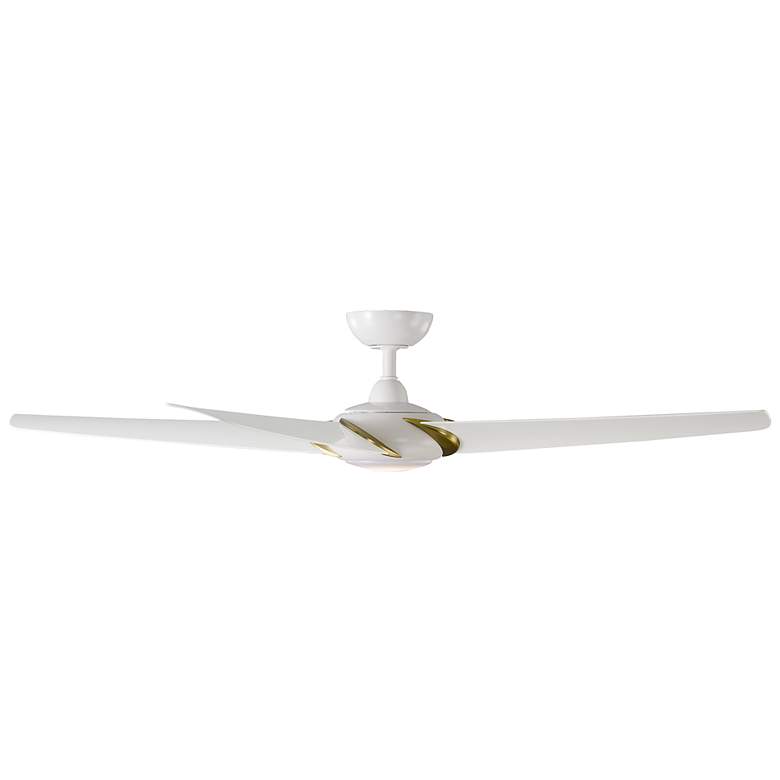Image 4 62" Modern Forms Lucid Matte White LED Smart Wet Ceiling Fan more views